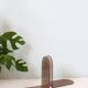Pair of smoked plexiglass bookends, 1970s