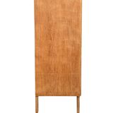 Chiffonnier pieds compas bois brut 1950
