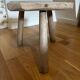 Antique Brutalist Farm Stool