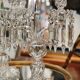Pair of Baccarat Crystal Girandole Candlesticks
