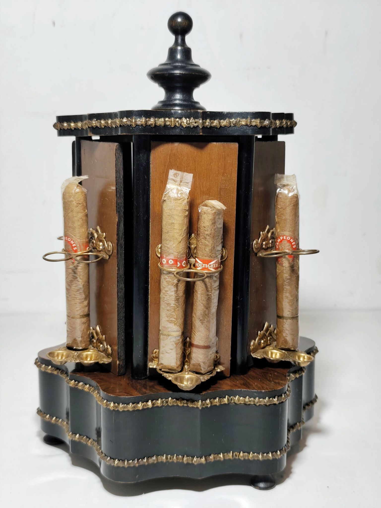 Carrousel de cigares en bois, Espagne, années 1950