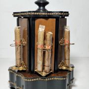 Carrousel de cigares en bois, Espagne, années 1950