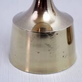 Set of 3 Scandinavian brass candle holders