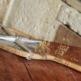 Vintage wooden tennis racket