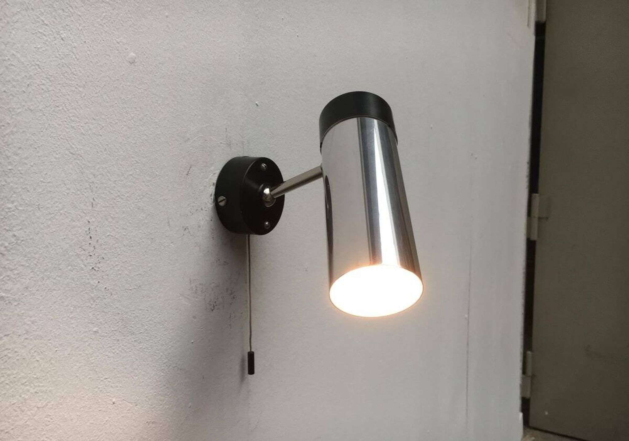 Mid-century minimalist wall lamps by H. Busquet for Hala Zeist, 1960s, set of 2.