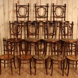 Set twelve bistro chairs