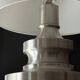 Large brushed aluminium table lamp, 1970s
