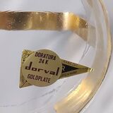 1970s Gorgeous Cocktail Shaker With Ice Bucket by Dorval in Gold plate 24K and Crystal. Made in Ital