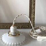 Opaline portable lamp