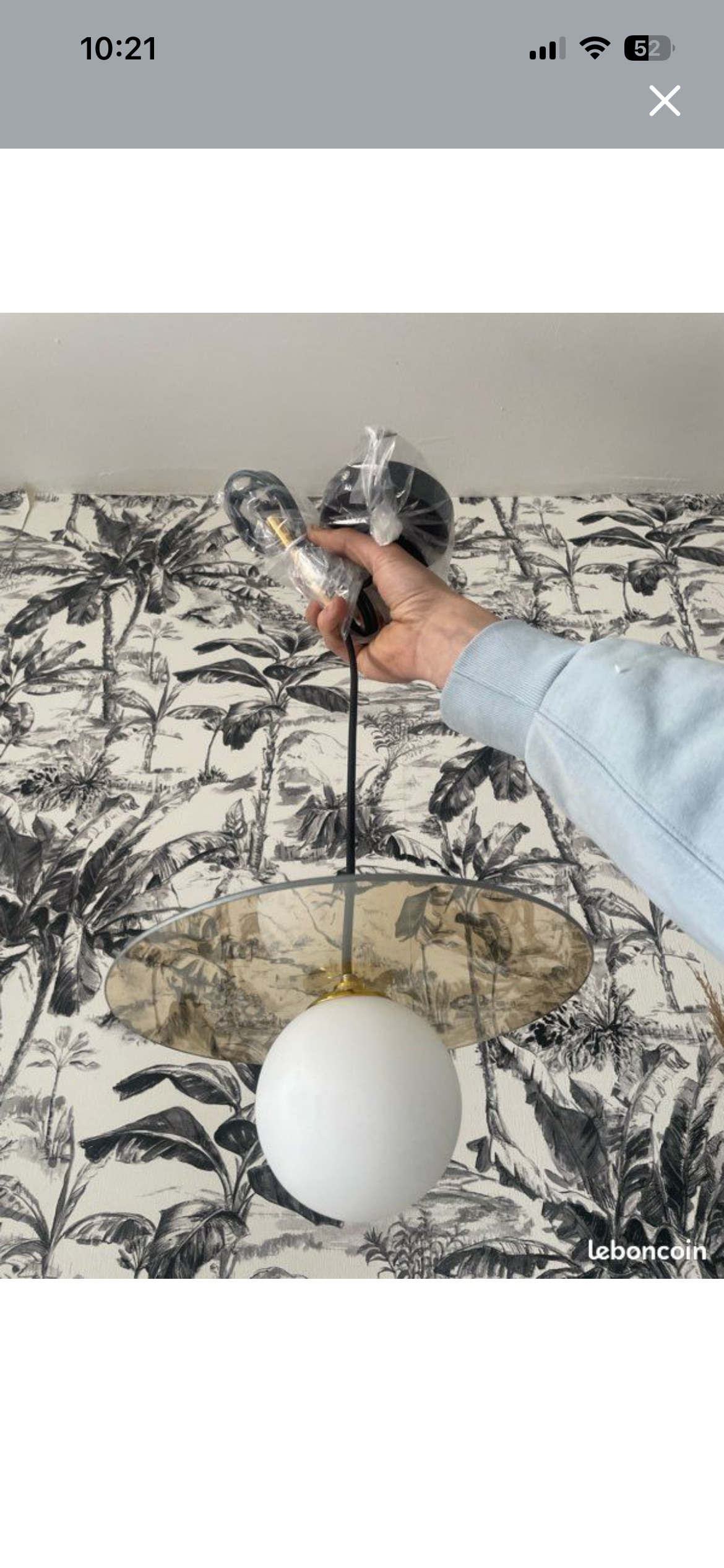 New modern amber glass pendant light - Minimalist style
