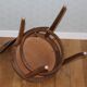 6 BAUMANN seagull chairs dark beech black skai