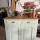 Vintage green almond Parisian buffet