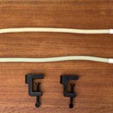 Vintage Space Age clamp lamp Italian Hebi by Isao Hosoe for Valenti Luce, 1970s, set of 2