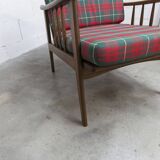 Scandinavian teak armchair, 1960s, Scottish style, collapsible