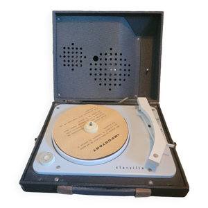 Tourne disque vintage marque clarville
