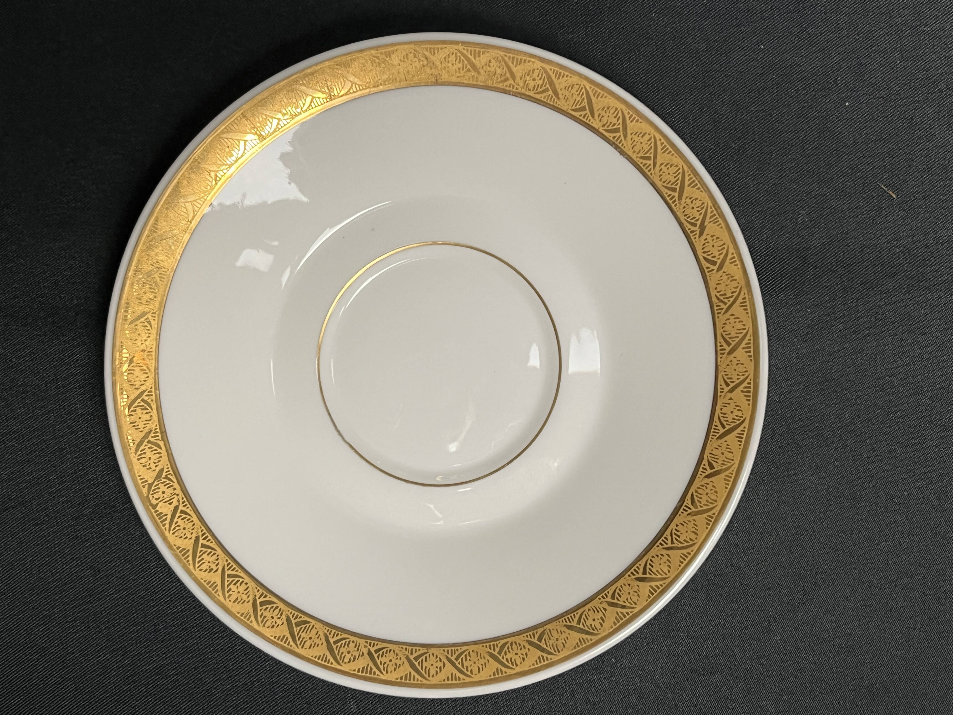 Art Deco, 9-piece Limoges porcelain coffee service circa 1930