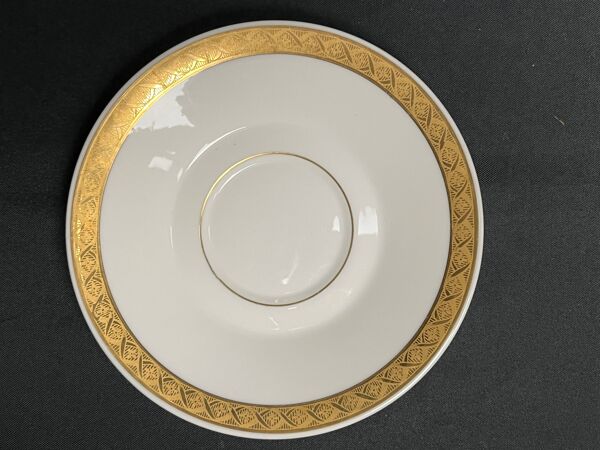 Art déco, service à café 9 pièces porcelaine Limoges vers 1930