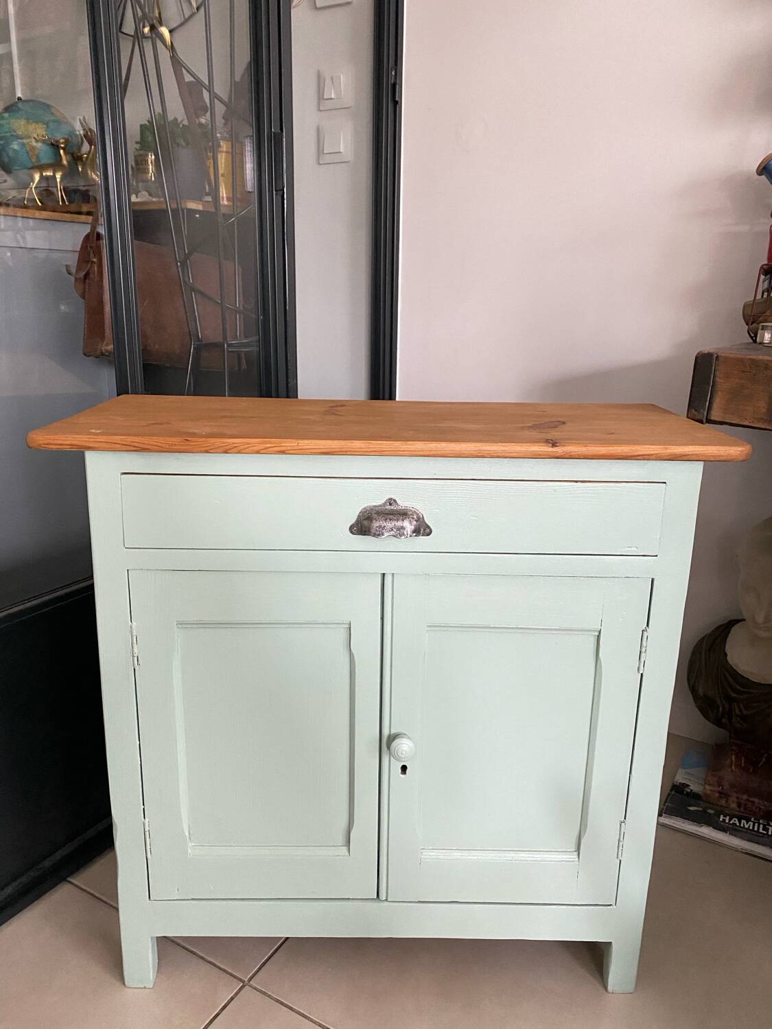 Almond green Parisian sideboard