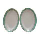2 small Digoin Sarreguemines plates