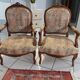 Paire de fauteuils rocaille Louis XV