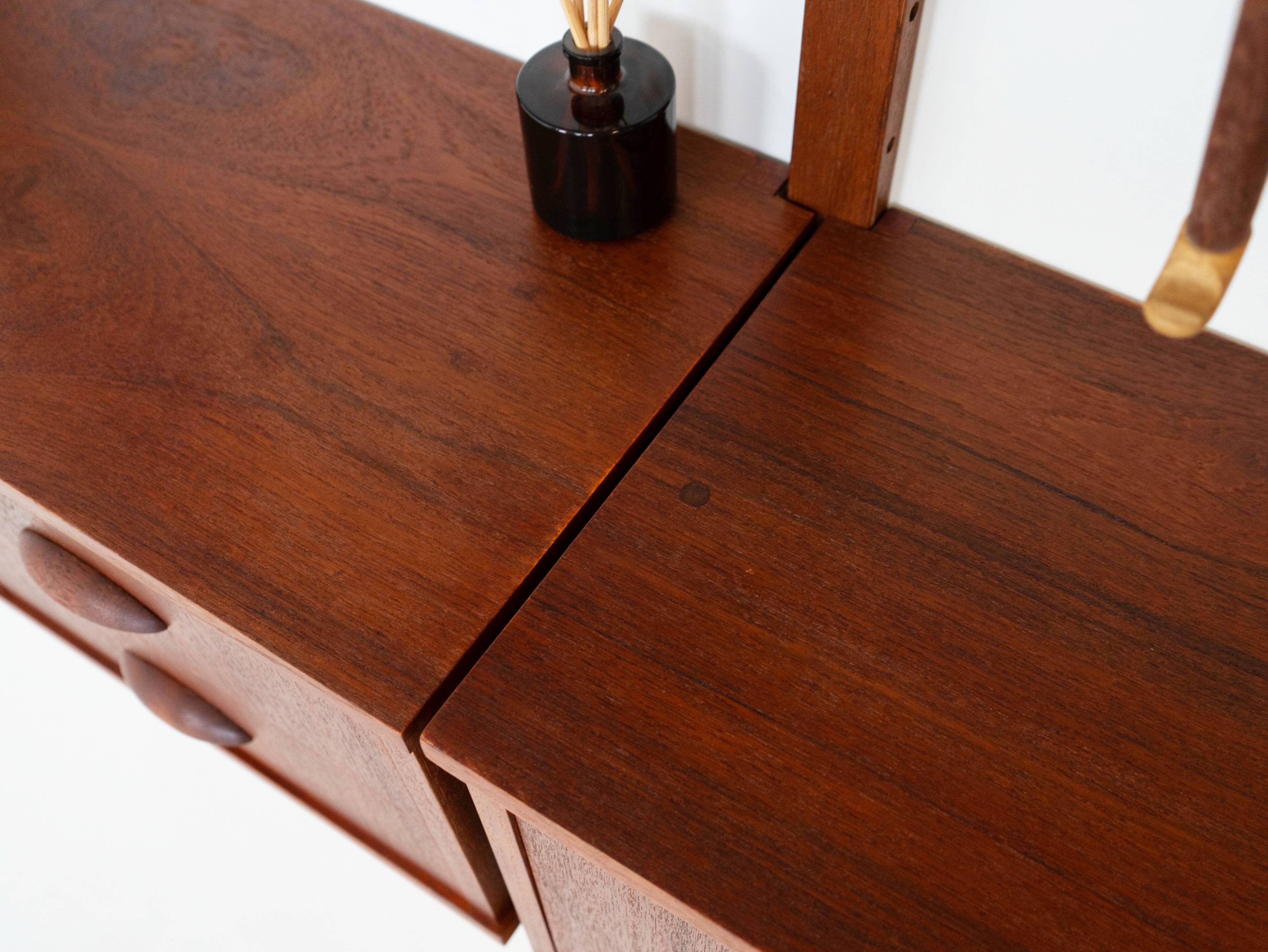 Teak modular shelving unit, Danish design, 1960s, made in Denmark