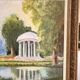 Oil Painting Panel Factory Garden Temple Love Rotunda Impressionism