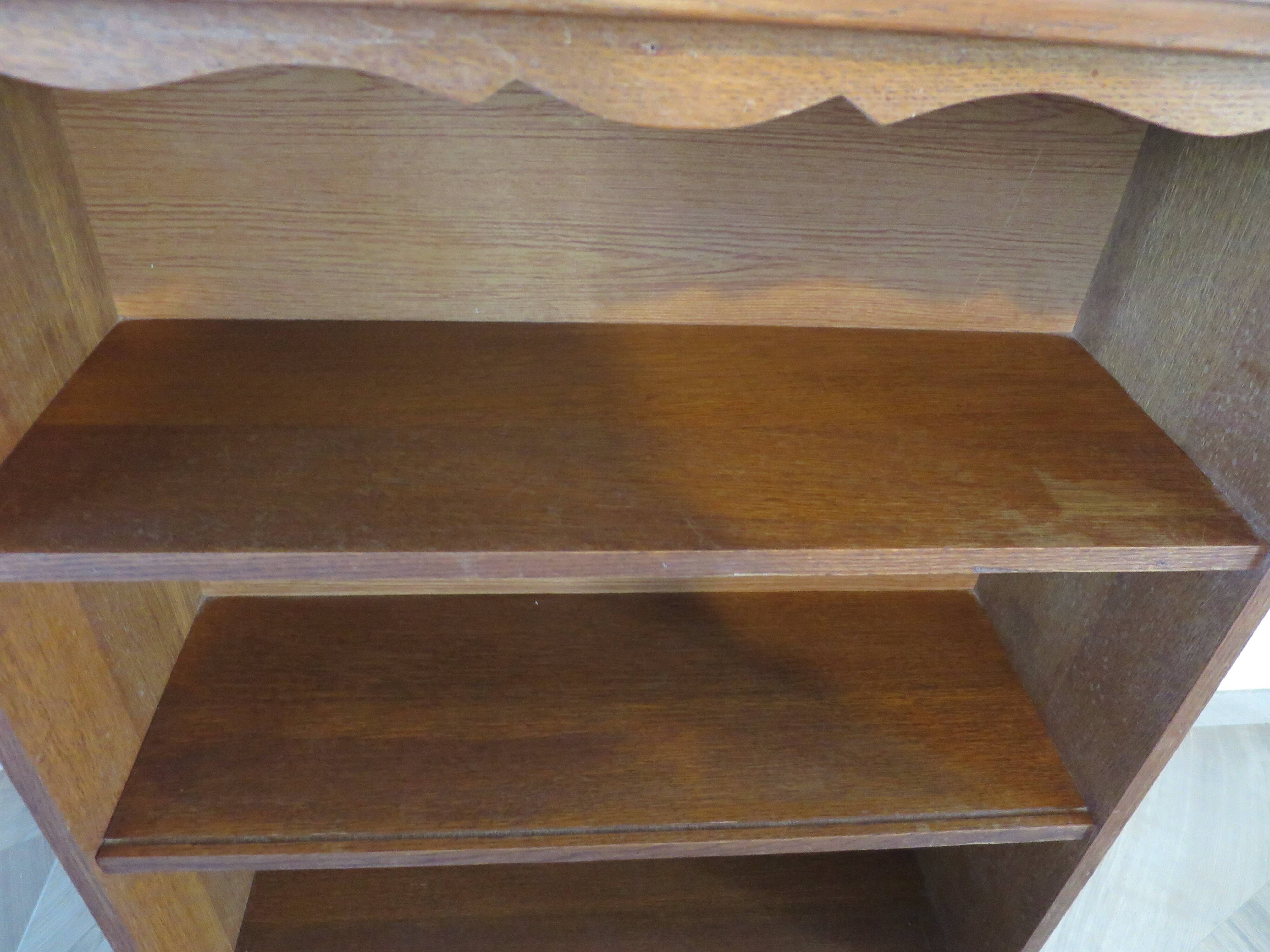 Set of 2 bibus 3 levels - oak color - bookcase shelves