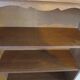 Set of 2 bibus 3 levels - oak color - bookcase shelves