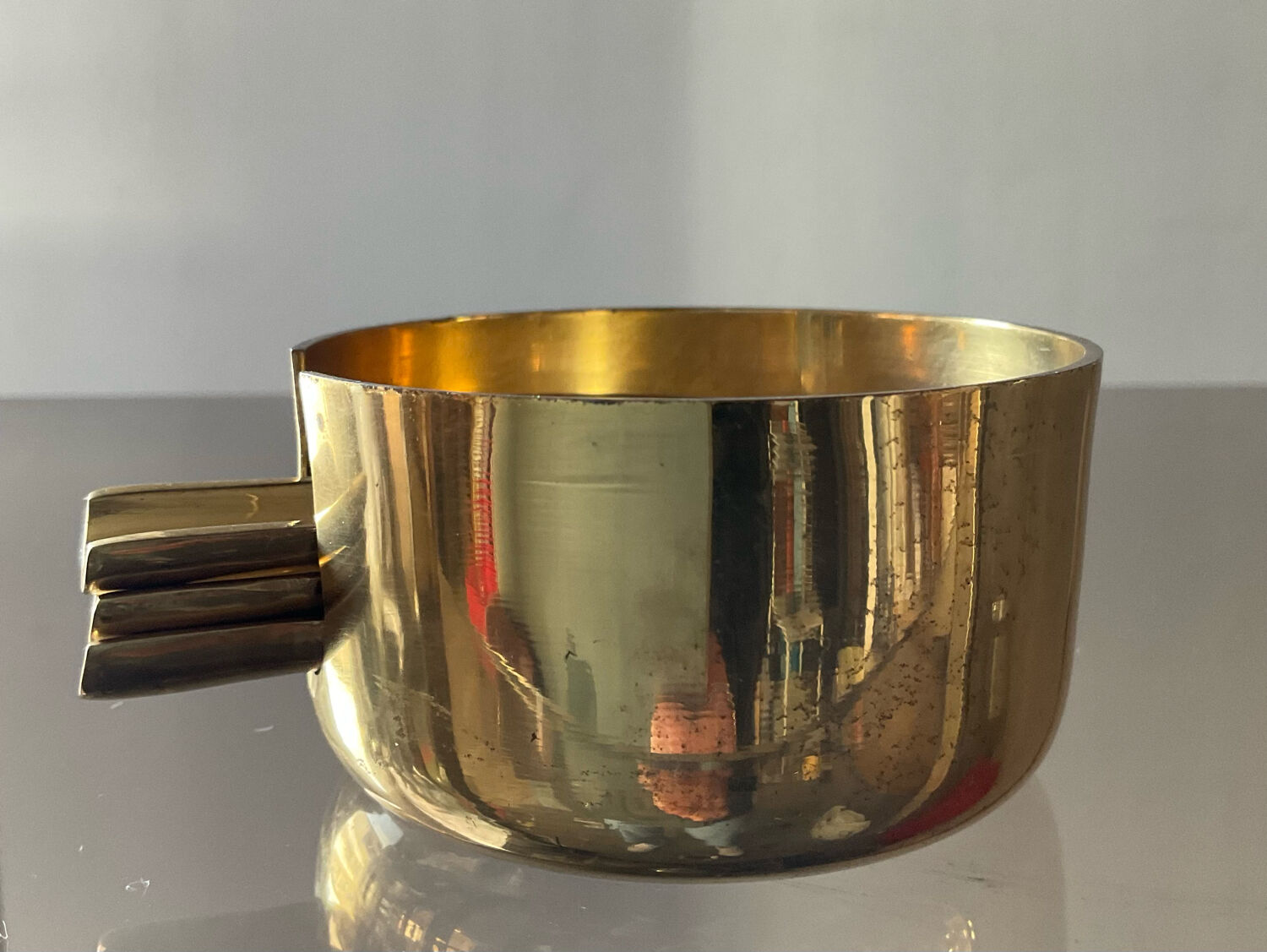 Bronze ashtray set from the 60s-70s