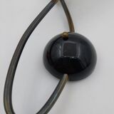 Brass wall light and plexiglass tulip
