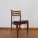 6 chaises scandiaves hêtre skaï