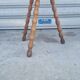 Solid wood tripod stool