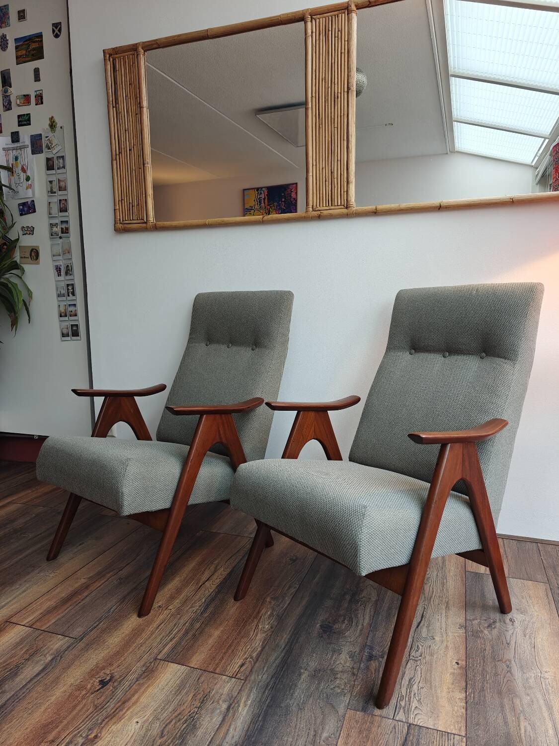 Fauteuils vintage Louis Van Teeffelen