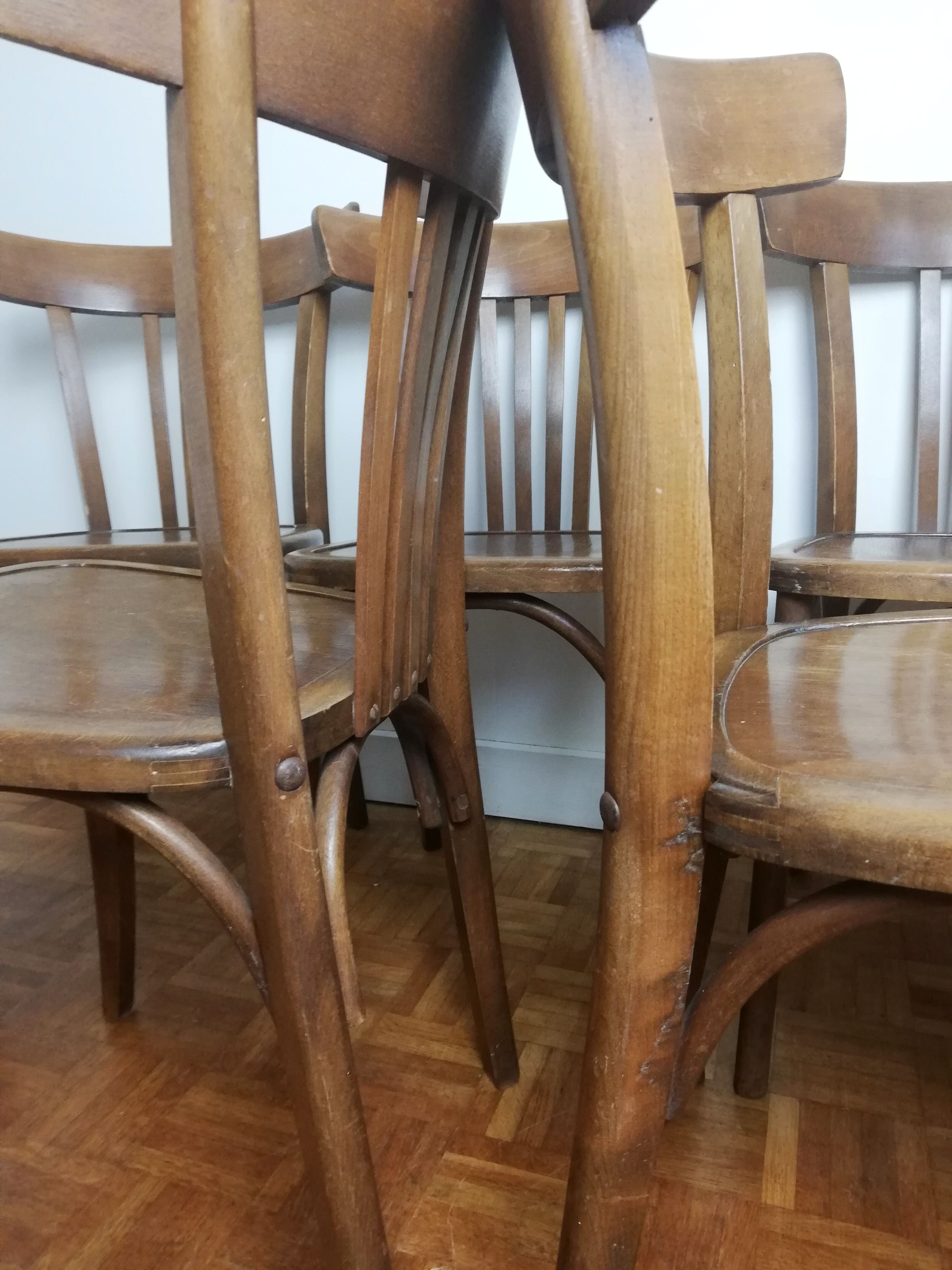 Suite of 6 chairs bistro Luterma for Stella