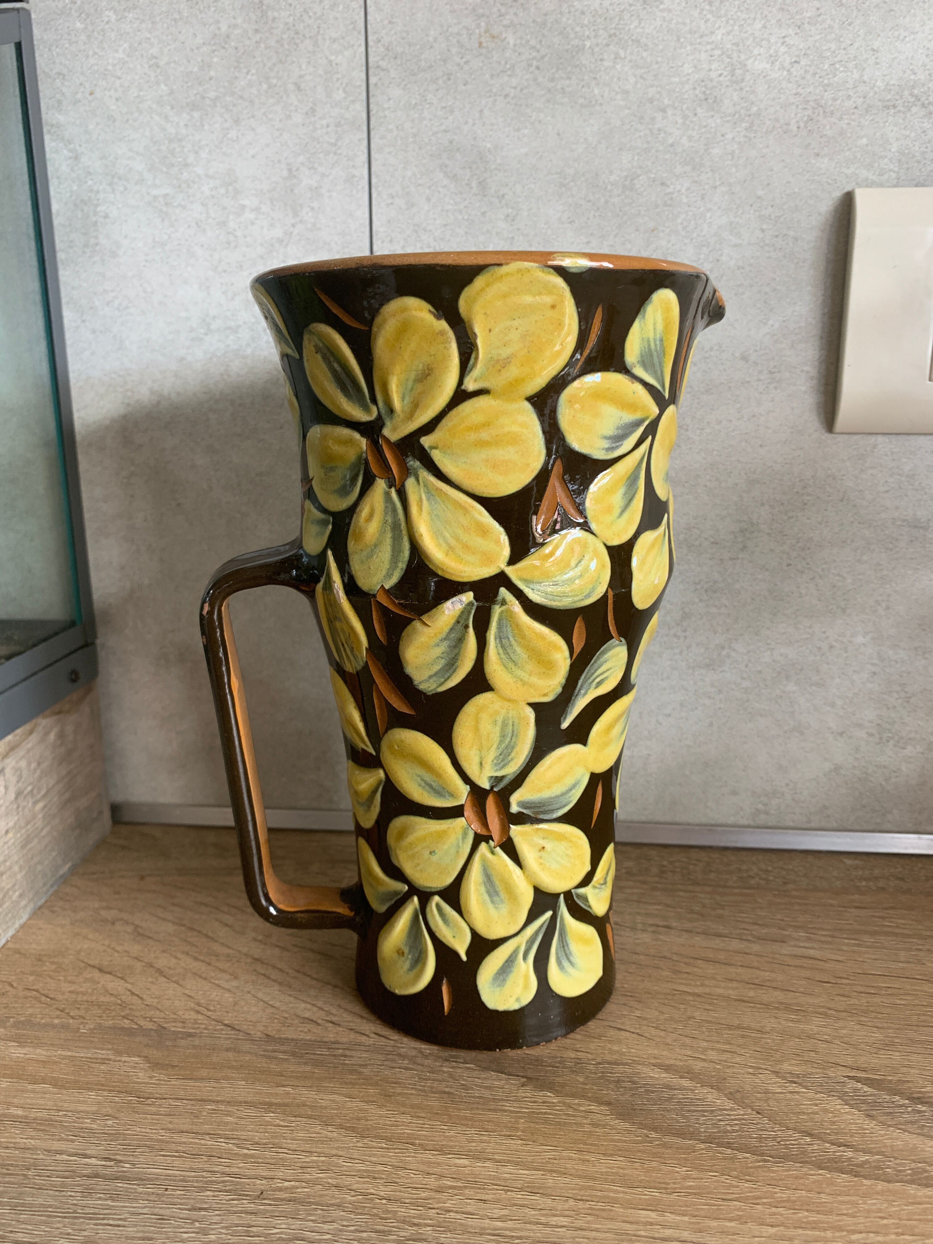 Vintage ceramic pitcher Italy