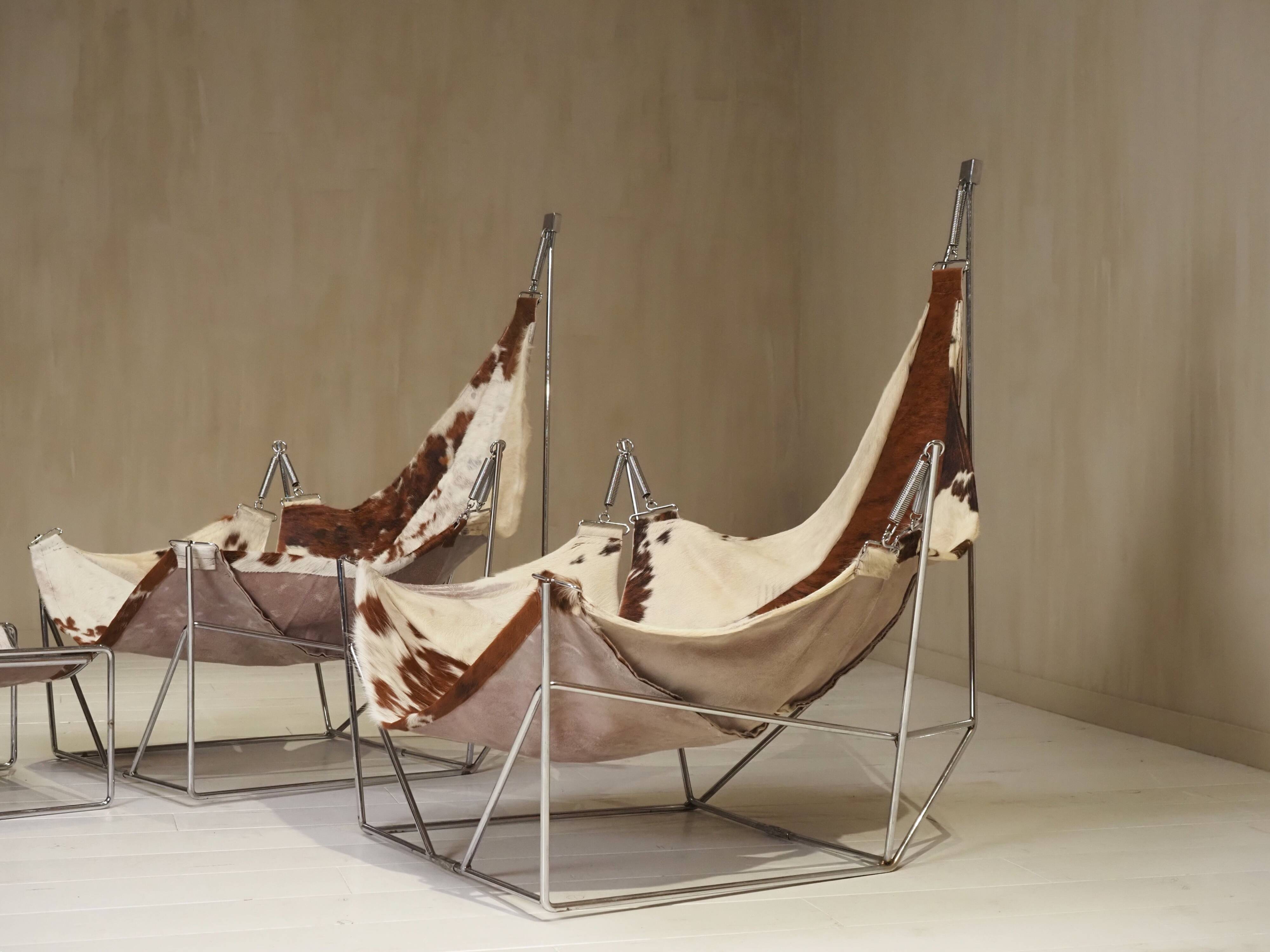 David's deck chairs and hammock by Odile Mir, France 1972