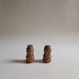 Salière et poivrier en bois