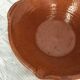 Glazed terracotta dish