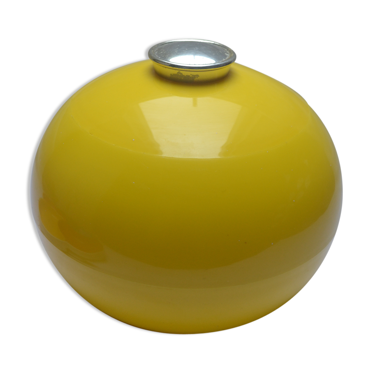 Vintage 70s yellow ice bucket