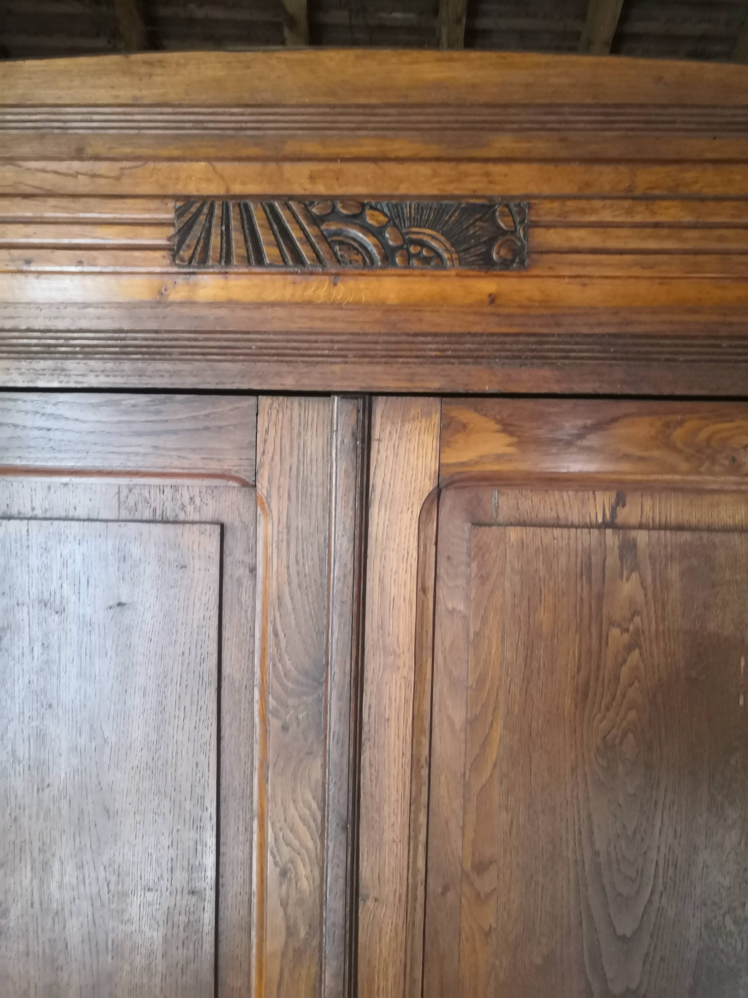 Vintage Parisian wooden cabinet