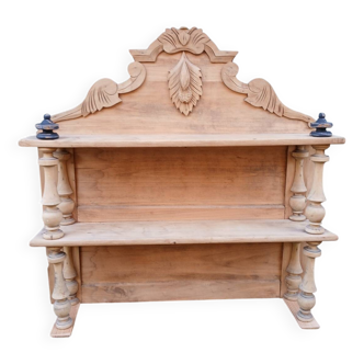 Étagère ancienne en bois sculpté