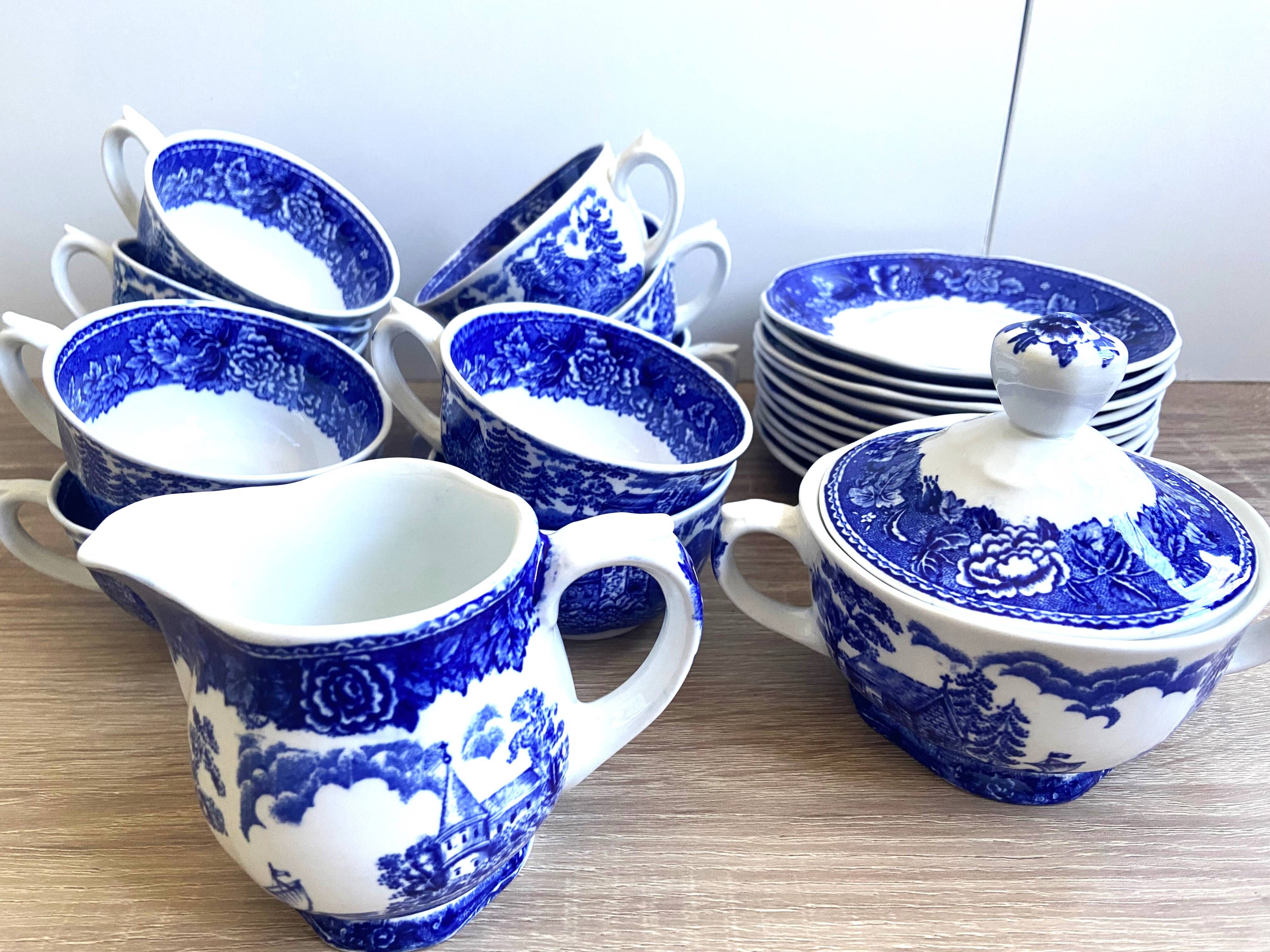 Ancien Service à Thé Café Chocolat Faïence Fine Made in Finland "ARABIA"