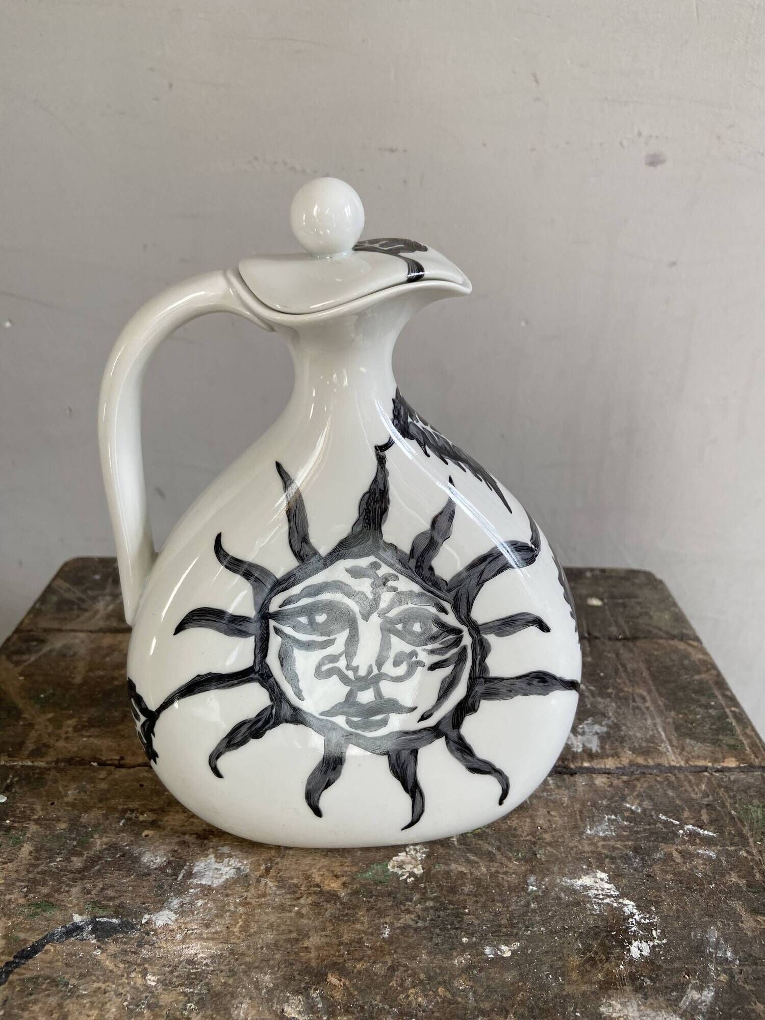 Jean Lurcat porcelain decanter for Haviland Limoges