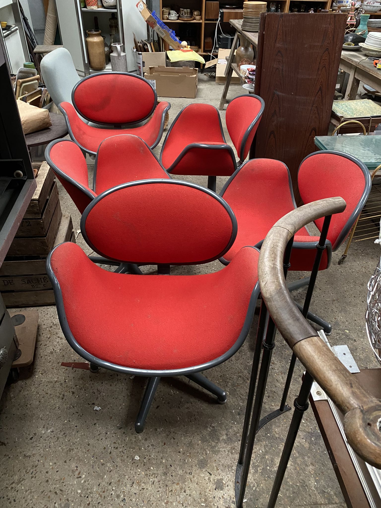Lot of 5 Tulip Chairs by Pierre Paulin for Artifort