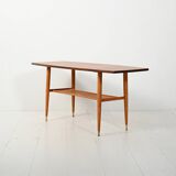 Coffee table in teak with boat shape