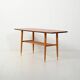 Coffee table in teak with boat shape