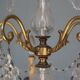 Gilded tassels time 1900 bronze chandelier