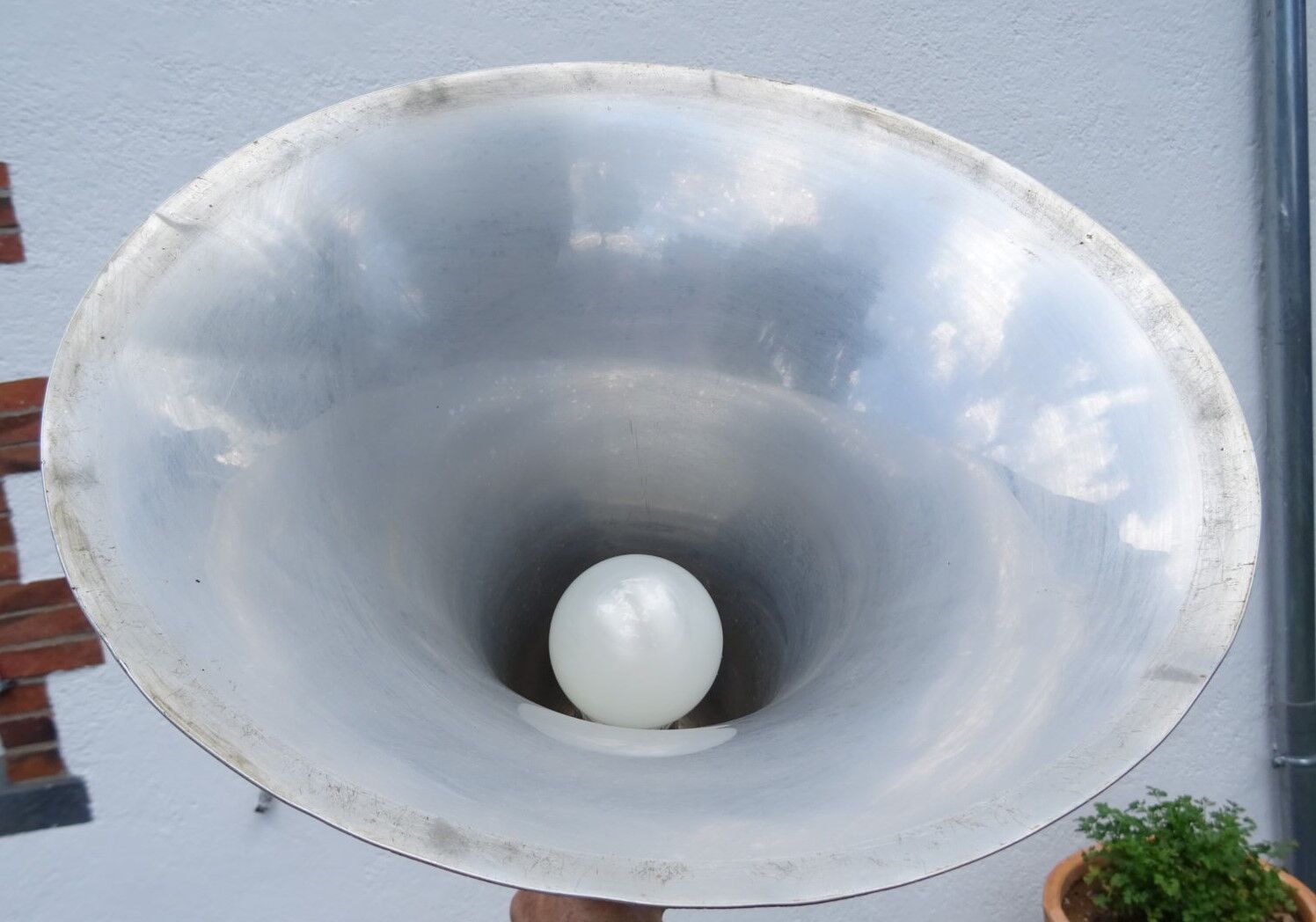 Mahogany art deco floor lamp