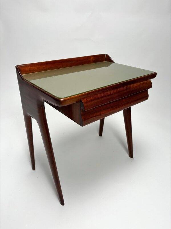 Mid-Century Wooden Bedside Tables attributed to Vittorio Dassi, Italy, 1950s, Set of 2
