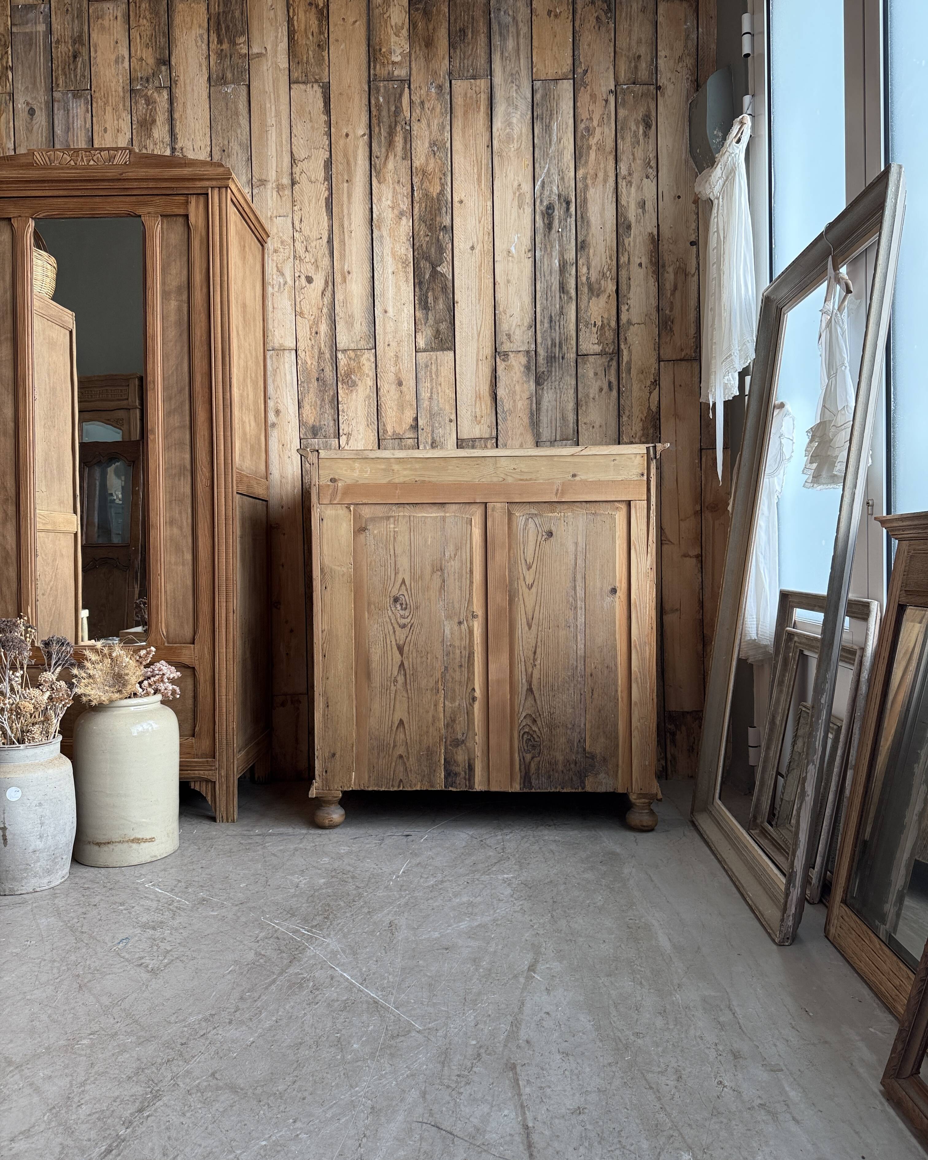 Antique solid pine sideboard